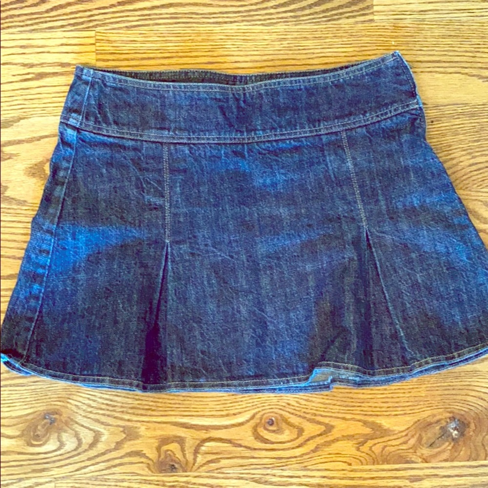 Mini denim skirt Italian designer Sisley++ size 6